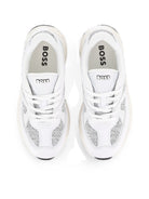 Sneaker per bambino Boss Kids bianche con inserti in rete J53642 10P BOSS KIDS 