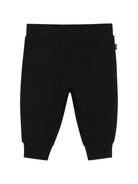 Set felpa e pantaloni per neonato Boss Kids nero con design color-block J53699 09B BOSS KIDS 
