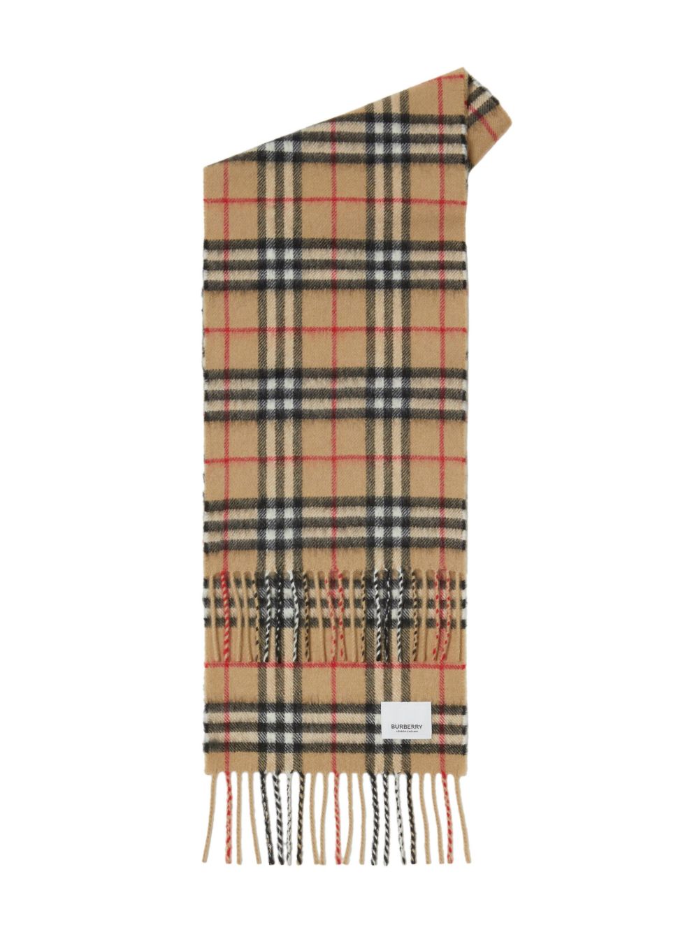 Sciarpa per bambini Burberry Kids beige con motivo Vintage Check 8076028 A7026 BURBERRY KIDS 