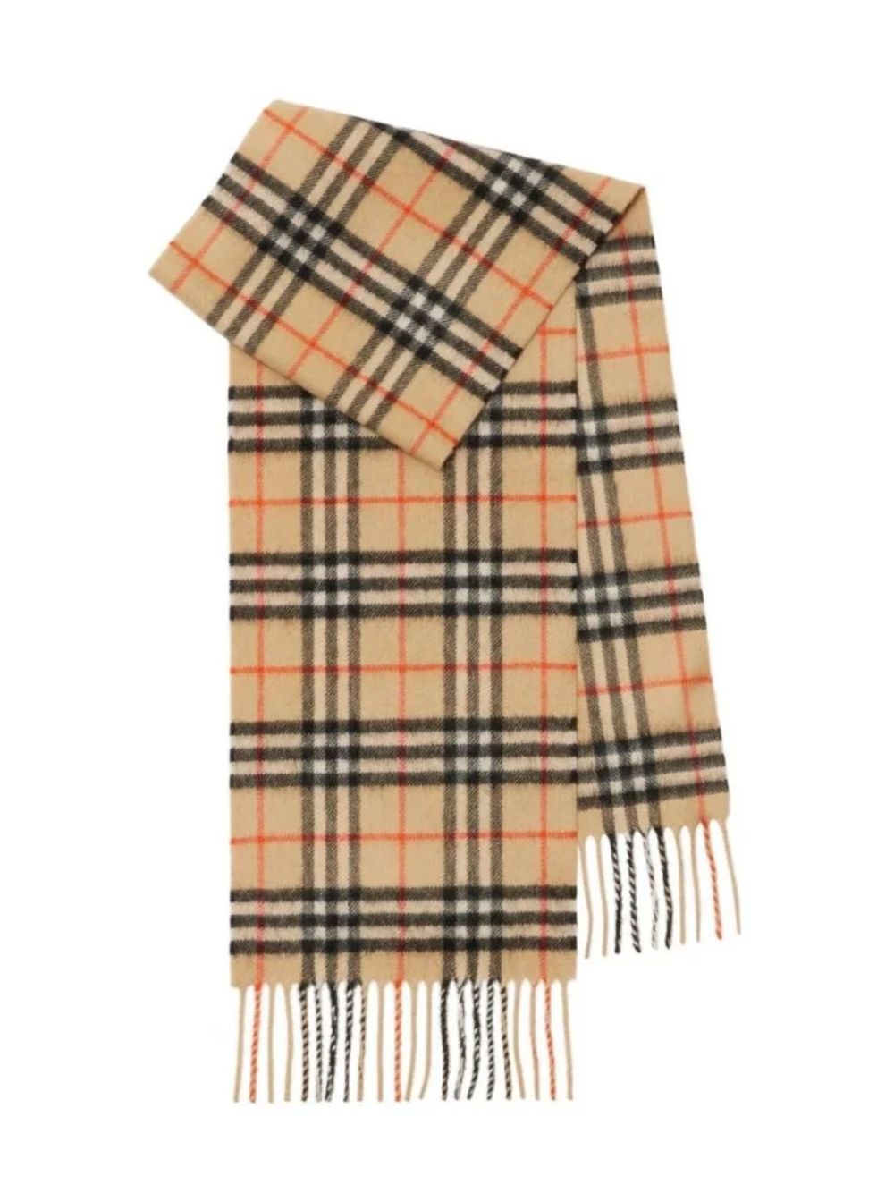 Sciarpa per bambini Burberry Kids beige con motivo Vintage Check 8089369 B9368 BURBERRY KIDS 