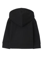 Felpa per neonati Burberry Kids nera con logo ricamato e zip 8108852 A1189 BURBERRY KIDS 