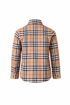 Camicia per bambino Burberry Kids beige con colletto a punta 8117166 B9368 BURBERRY KIDS 