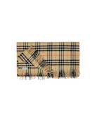 Coperta per neonati Burberry Kids beige sabbia con bordo sfragiato 8117406 B9368 BURBERRY KIDS 