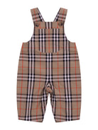 Set tre pezzi per neonato Burberry Kids beige con caratteristico motivo Vintage Check 8117965 B9368 BURBERRY KIDS 