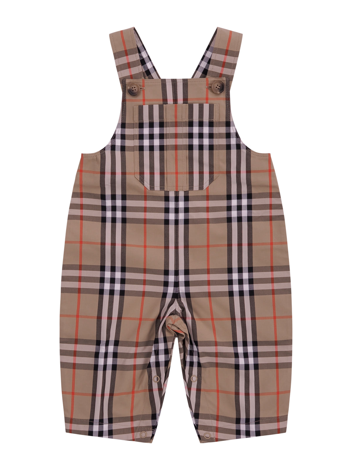 Set tre pezzi per neonato Burberry Kids beige con caratteristico motivo Vintage Check 8117965 B9368 BURBERRY KIDS 