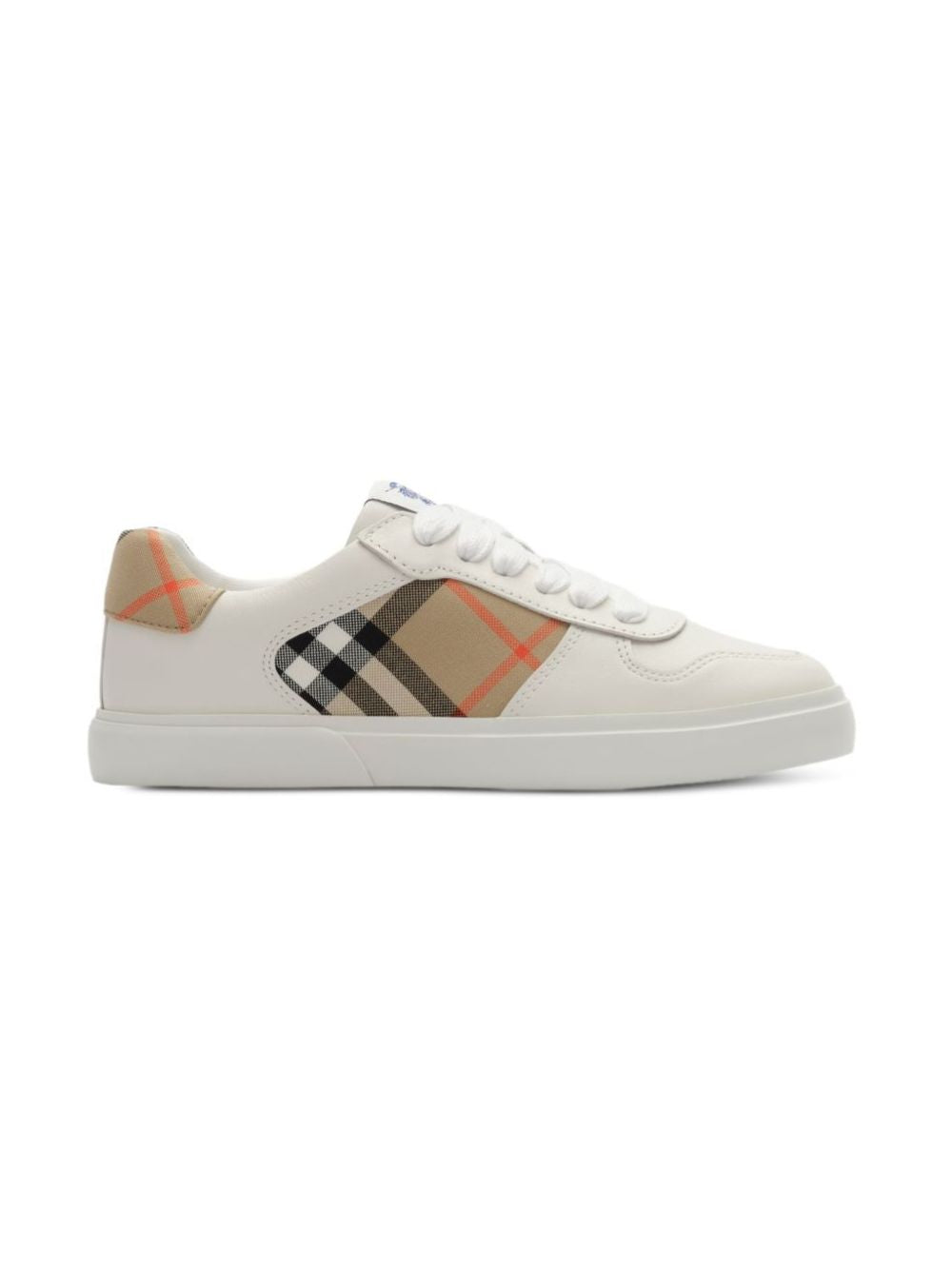 Sneakers per bambini Burberry Kids bianche con inserti con motivo Vintage Check 8122647 B9368 BURBERRY KIDS 