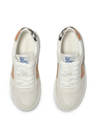 Sneakers per bambini Burberry Kids bianche con inserti con motivo Vintage Check 8122647 B9368 BURBERRY KIDS 