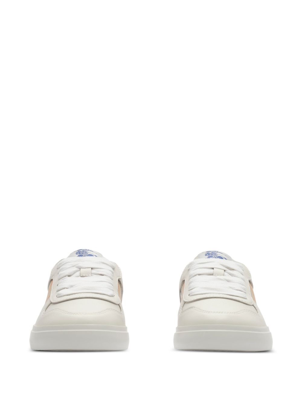 Sneakers per bambini Burberry Kids bianche con inserti con motivo Vintage Check 8122647 B9368 BURBERRY KIDS 