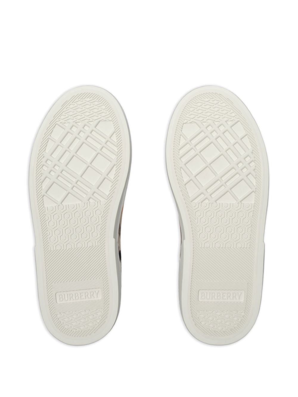 Sneakers per bambini Burberry Kids bianche con inserti con motivo Vintage Check 8122647 B9368 BURBERRY KIDS 