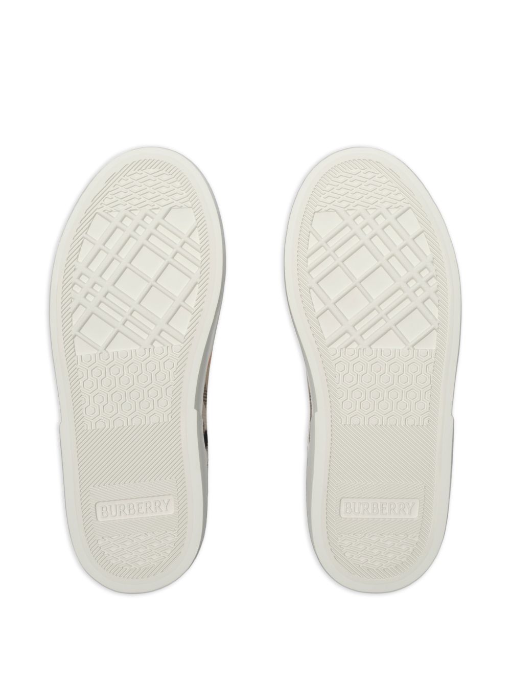 Sneakers per bambini Burberry Kids bianche con inserti con motivo Vintage Check 8122647 B9368 BURBERRY KIDS 
