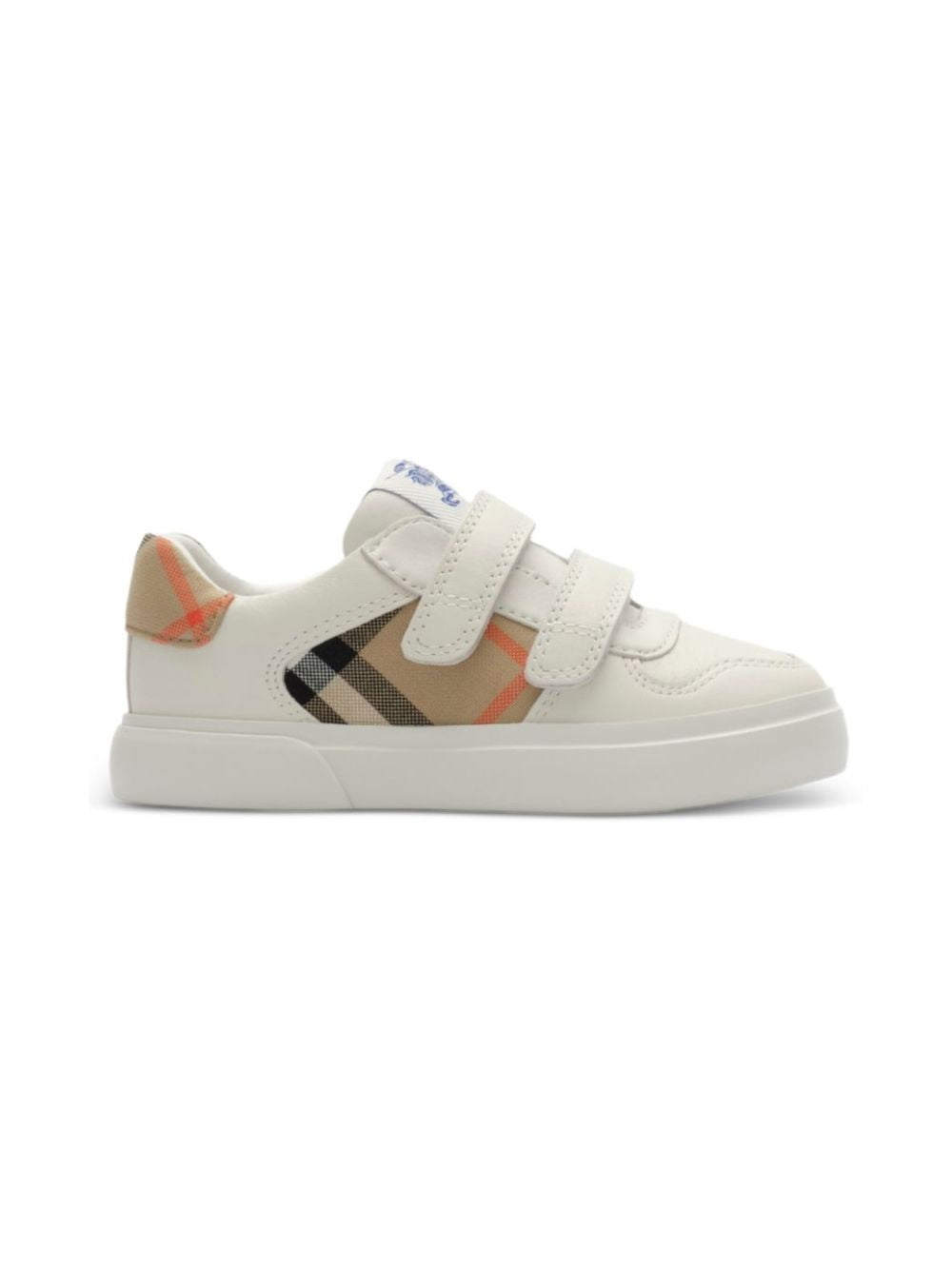 Sneakers per bambini Burberry Kids bianche con inserti con motivo Vintage Check 8122655 B9368 BURBERRY KIDS 