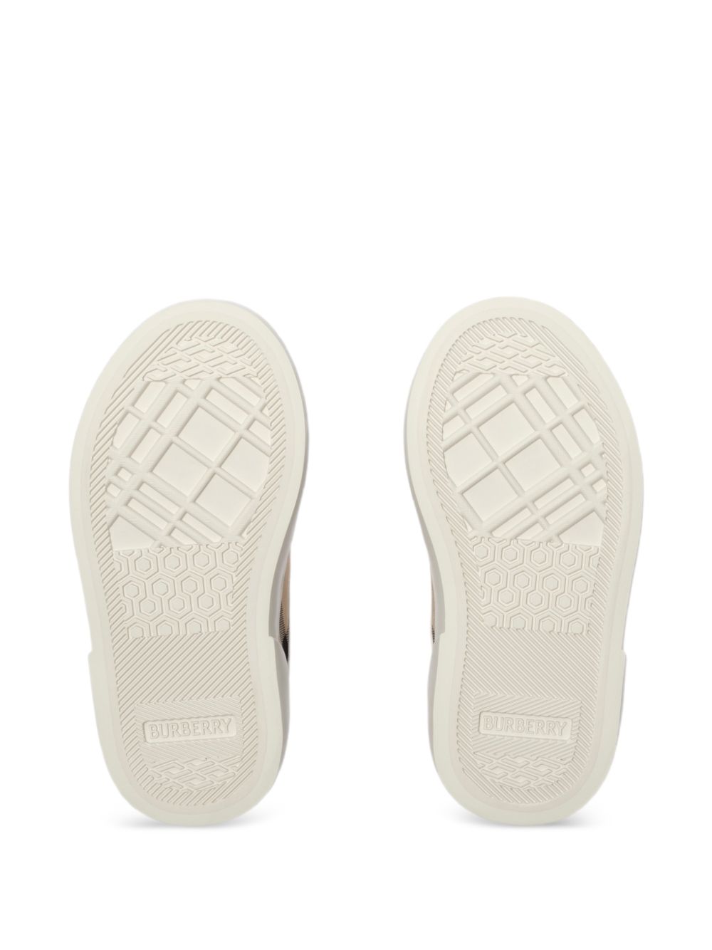 Sneakers per bambini Burberry Kids bianche con inserti con motivo Vintage Check 8122655 B9368 BURBERRY KIDS 