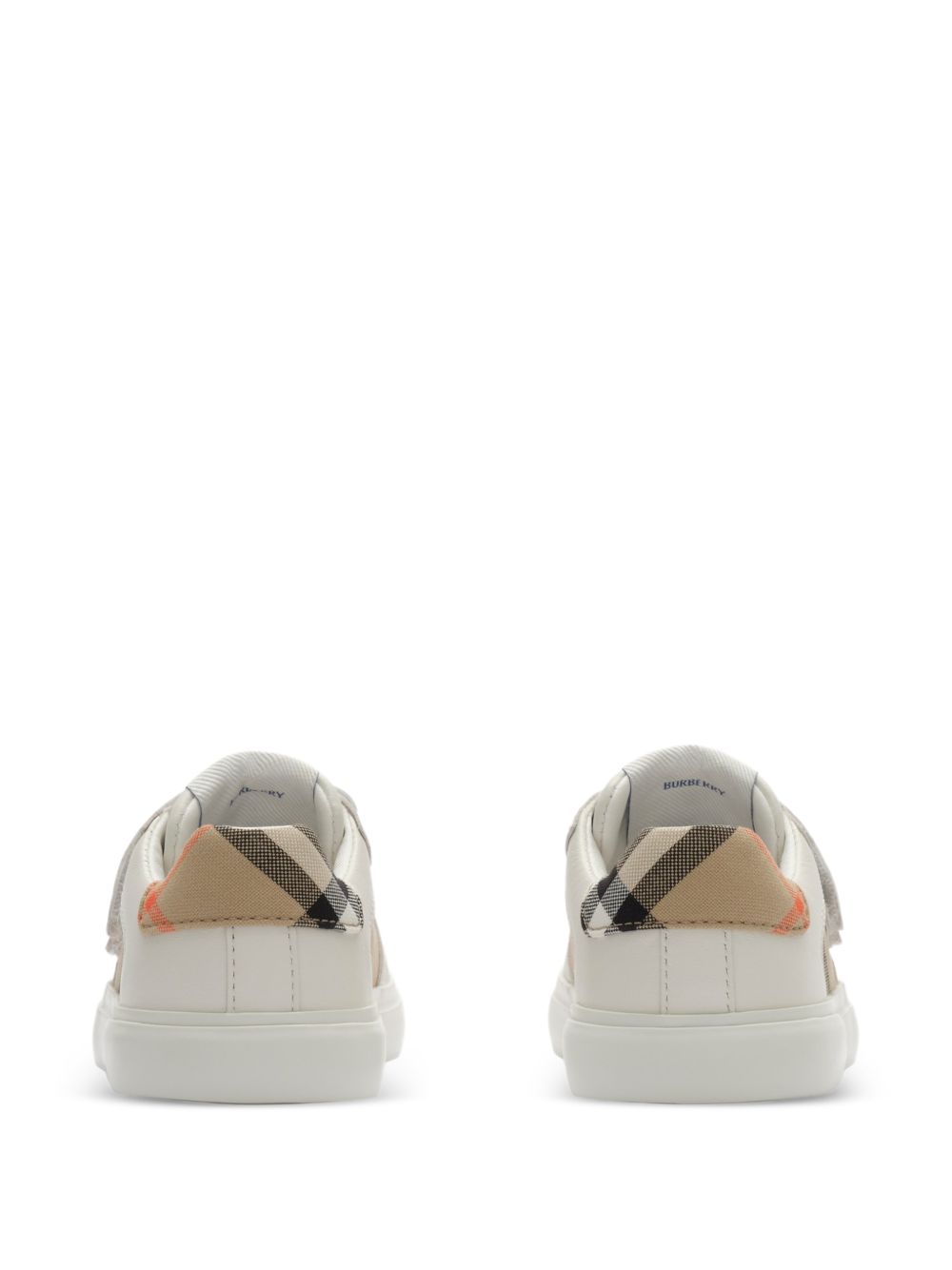 Sneakers per bambini Burberry Kids bianche con inserti con motivo Vintage Check 8122655 B9368 BURBERRY KIDS 