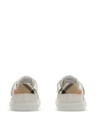 Sneakers per bambini Burberry Kids bianche con inserti con motivo Vintage Check 8122655 B9368 BURBERRY KIDS 
