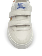 Sneakers per bambini Burberry Kids bianche con inserti con motivo Vintage Check 8122655 B9368 BURBERRY KIDS 