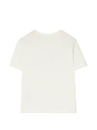 T-shirt per bambini Burberry Kids bianca con motivo Equestrian Knight 8125836 A2014 BURBERRY KIDS 
