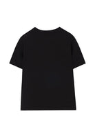 T-shirt per bambini Burberry Kids nera con motivo Equestrian Knight 8125851 A1189 BURBERRY KIDS 