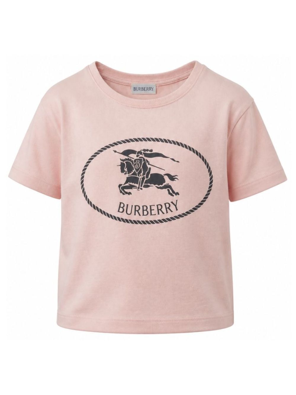 T-shirt per bambina Burberry Kids rosa con stampa logo sul davanti 8125854 C2989 BURBERRY KIDS 