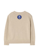 Maglione per bambini Burberry Kids beige con ricamo orsetto sul davanti 8125931 A4187 BURBERRY KIDS 