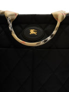 Borsa fasciatoio per neonati Burberry Kids nera con inserti con motivo Vintage Check 8126018 A1189 BURBERRY KIDS 
