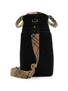 Borsa fasciatoio per neonati Burberry Kids nera con inserti con motivo Vintage Check 8126018 A1189 BURBERRY KIDS 