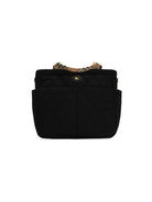 Borsa fasciatoio per neonati Burberry Kids nera con inserti con motivo Vintage Check 8126018 A1189 BURBERRY KIDS 