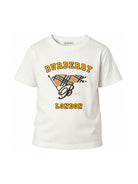 T-shirt per bambini Burberry Kids bianca con stampa logo sul davanti 8126308 A2014 BURBERRY KIDS 