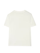 T-shirt per bambini Burberry Kids bianca con stampa logo sul davanti 8126308 A2014 BURBERRY KIDS 