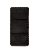 Borsa fasciatoio per neonati Burberry Kids nera in nylon trapuntato con finiture a quadri 8126771 A1189 BURBERRY KIDS 
