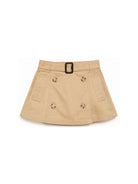 Gonna per neonata Burberry Kids beige con decorazione con bottoni 8126823 B9719 BURBERRY KIDS 