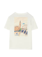 T-shirt per bambini Burberry Kids bianca con motivo London Bear 8127206 A2014 BURBERRY KIDS 