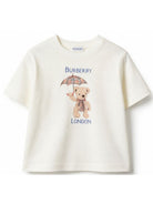 T-shirt per neonati Burberry Kids bianca con motivo London Bear 8128138 A2014 BURBERRY KIDS 