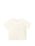 T-shirt per neonati Burberry Kids bianca con motivo Equestrian Knight 8129772 A2014 BURBERRY KIDS 