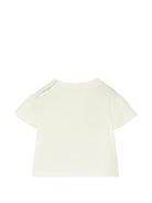 T-shirt per neonata Burberry Kids bianca con motivo fiocco Check 8129936 A2014 BURBERRY KIDS 