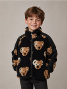 Giubbini Thomas Bear per bambino Burberry Kids blu con motivo Teddy Bear 8131056 A1094 BURBERRY KIDS 