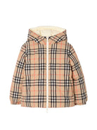 Giubbino per bambina Burberry Kids bianco design reversibile 8131091 C3997 BURBERRY KIDS 