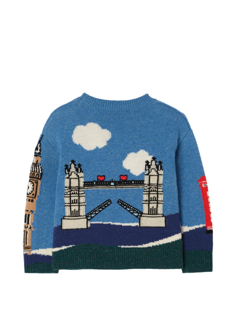 Maglione per bambino Burberry Kids azzurro con motivo London Bear 8131184 A1938 BURBERRY KIDS 