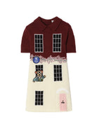 Abito per bambina Burberry Kids multicolore con motivo Townhouse Bear 8131193 B8750 BURBERRY KIDS 