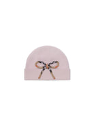 Cappello per bambina Burberry Kids rosa con dettaglio con fiocco Check 8131196 C2989 BURBERRY KIDS 