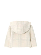 Cappotto per neonati Burberry Kids beige con motivo Check 8131321 A1452 BURBERRY KIDS 