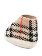 Calzini per neonati Burberry Kids beige con motivo Vintage Check 8131324 B9368 BURBERRY KIDS 