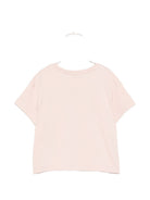 T-shirt per bambina Burberry Kids rosa con inserto con motivo Vintage Check 8131601 C2989 BURBERRY KIDS 