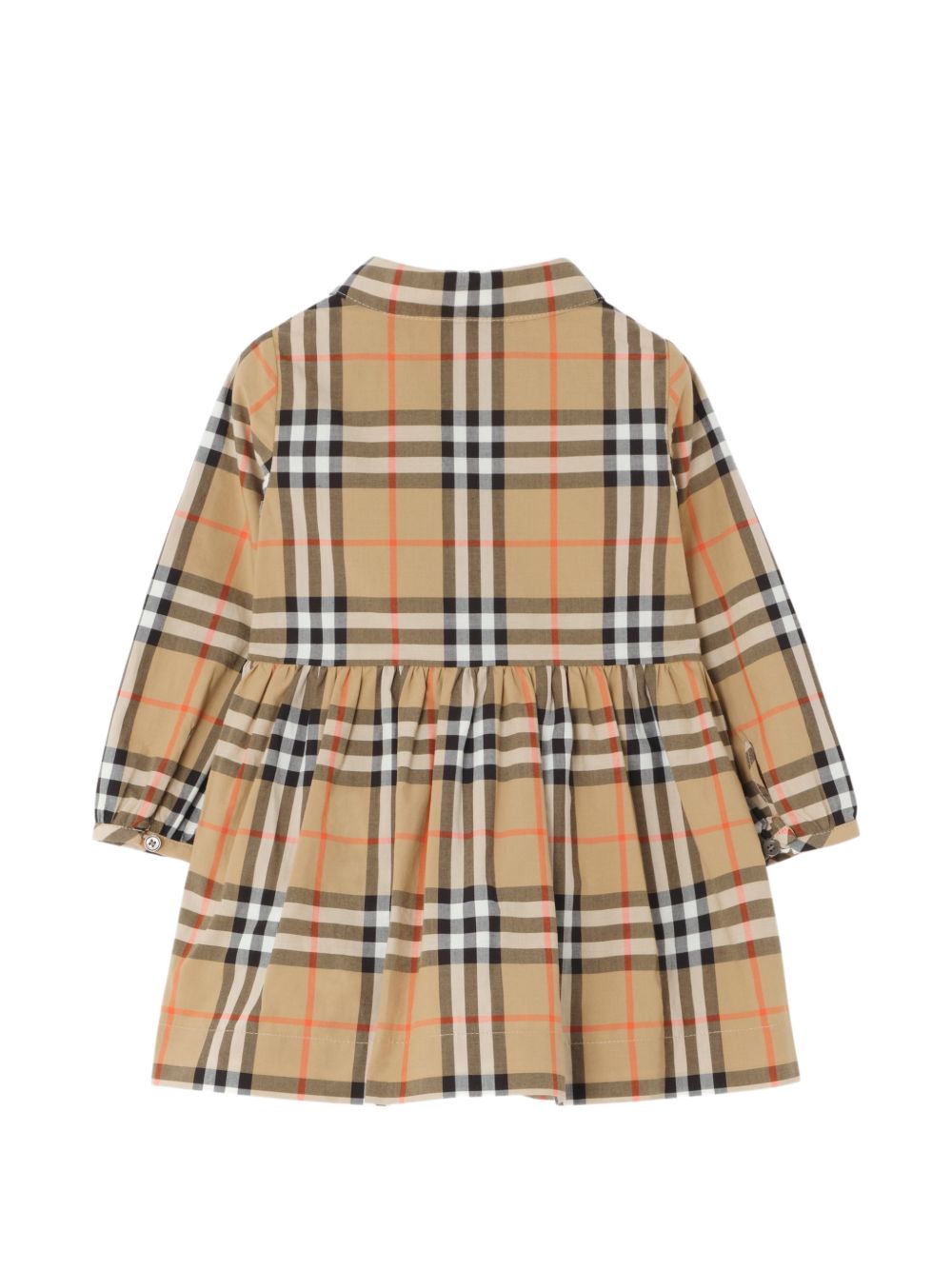 Abito per neonata Burberry Kids beige con motivo House Check 8131987 B9368 BURBERRY KIDS 