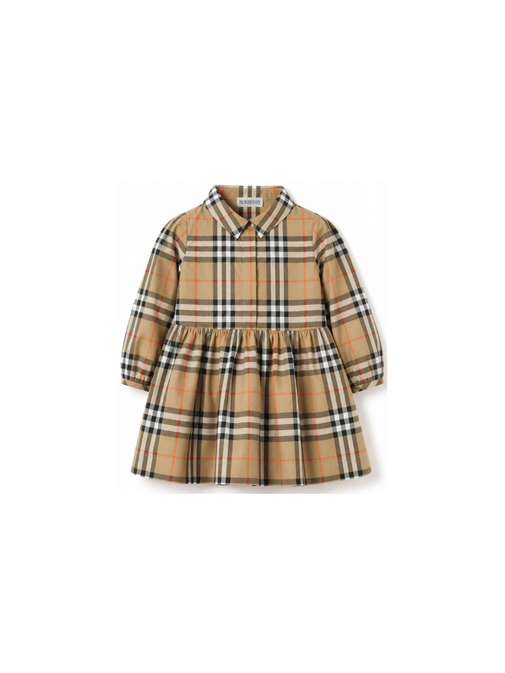 Abito per neonata Burberry Kids beige con motivo House Check 8131987 B9368 BURBERRY KIDS 