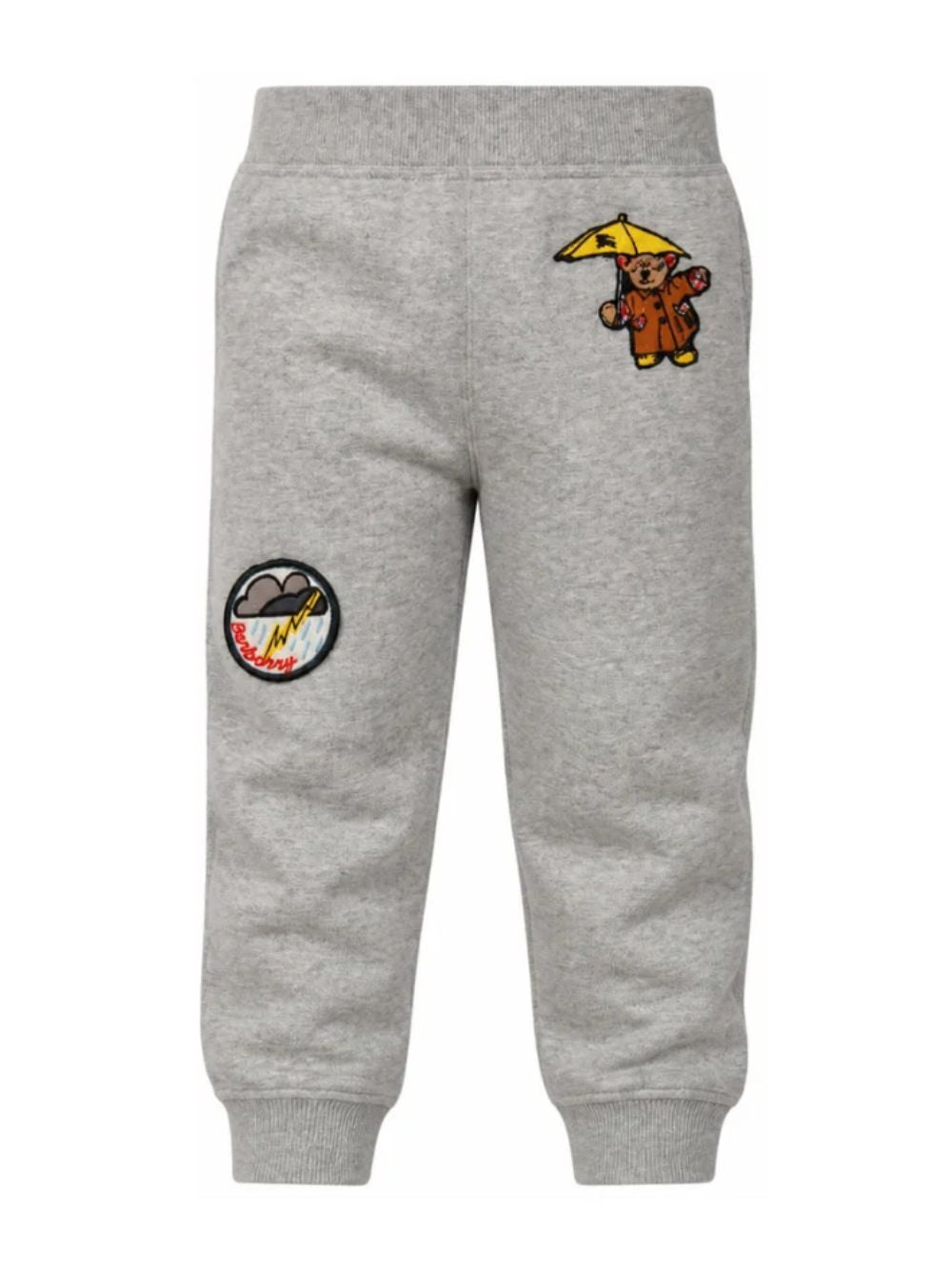 Pantaloni sportivi per bambino Burberry Kids grigi con ricamo Thomas Bear 8131996 A2142 BURBERRY KIDS 