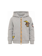 Felpa per bambino Thomas Bear Burberry Kids grigio con cappuccio 8131999 A2142 BURBERRY KIDS 