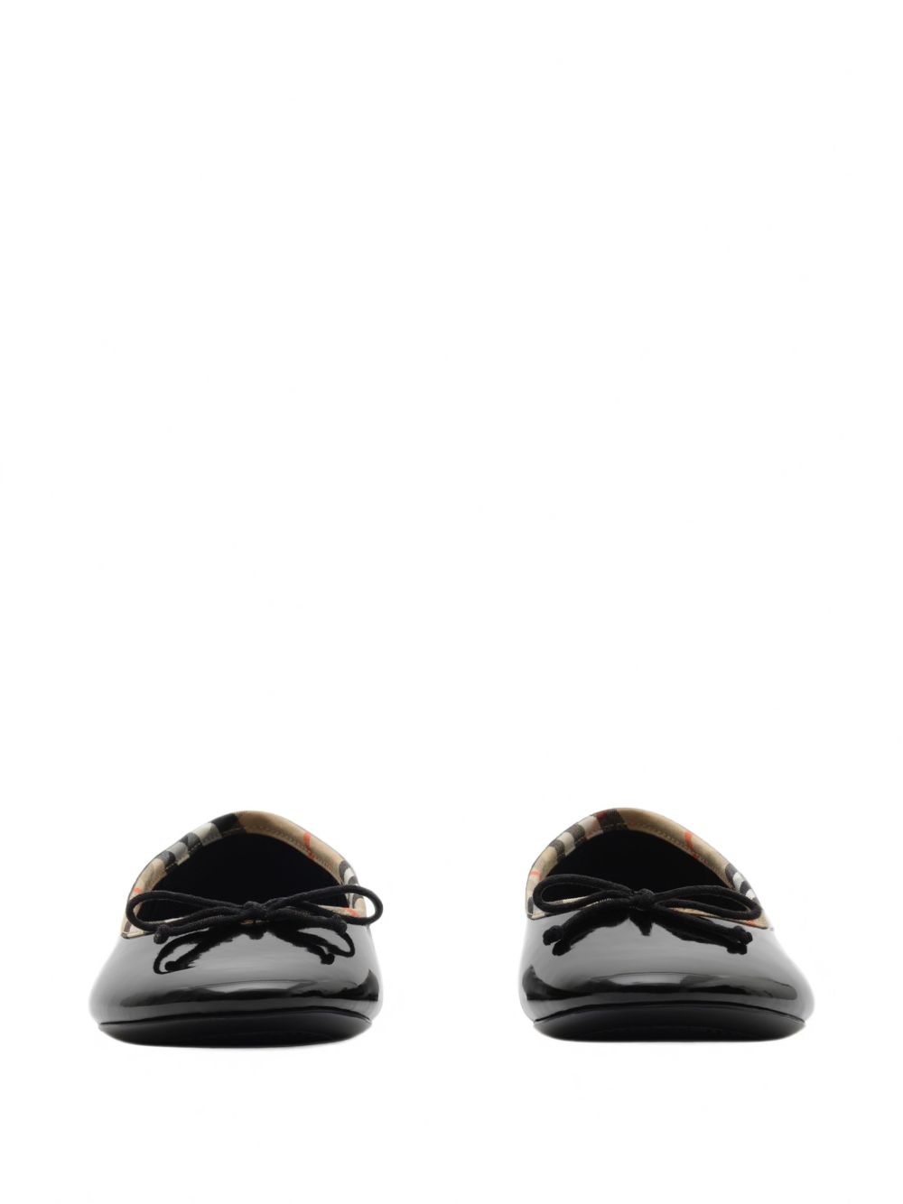 Ballerine per bambina Burberry Kids nere con finitura lucida 8133495 A1189 BURBERRY KIDS 
