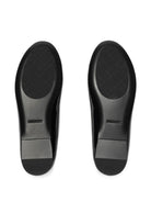 Ballerine per bambina Burberry Kids nere con finitura lucida 8133495 A1189 BURBERRY KIDS 