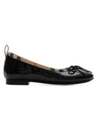 Ballerine per bambina Burberry Kids nere con finitura lucida 8133536 A1189 BURBERRY KIDS 