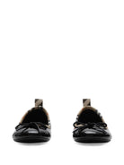 Ballerine per bambina Burberry Kids nere con finitura lucida 8133536 A1189 BURBERRY KIDS 